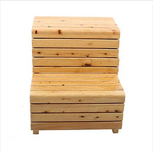 Sgabelli da bar Sedia da pranzo Poltrone Sgabello con scala in legno massello Sgabello multifunzionale Poggiapiedi / Scarpe per il cambio Sedie pieghevoli Sgabello da bagno con 2/3 gradini (Color