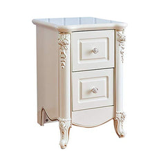 Elegante Semplicità Tavolino Comodino Bianco Comodino in Argento Dipinto a Mano 40 cm Comodino Intagliato Francese. per Camera da Letto, DTTX001