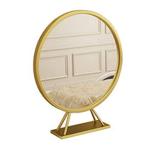 Specchio da Parete Specchio da Bagno Nordic ferro da stiro bagno Specchio, Golden rotondo tavolo Specchio, specchio di trucco, Specchio da toilette, Dressing Specchio, specchio da rasatura, specchio a