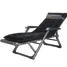 Lounger Sedia a Sdraio per Lettino Prendisole per Anziani Alti con Cuscino Lettino Sauna Pad Lettino Relax da Giardino Sdraiato reclinabile,Velluto Nero