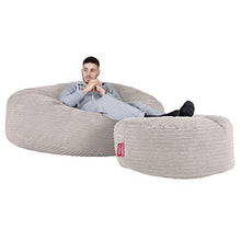 Lounge Pug®, Pouf Sacco Gigante XXXL 'Mega Mammut', Corda Classica - Panna