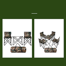 LHY Kit Tavolo e Sedia Pieghevole da Campeggio per Esterni, Set bistrot 5 Pezzi, 4 sedie e 1 Tavolo, 3 Pezzi, 2 sedie, 1 Tavolo, Acciaio Premium, Facile da Piegare, Cortile, Giardino,Five