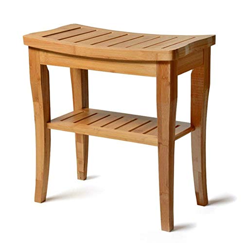 MGMDIAN Sgabello per Il Bagno - Sgabello per Il Bagno Sgabello per Il ripostiglio con Sgabello Impermeabile in Legno massello - Sgabello per Doccia Accessori da Bagno