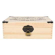 Clasken Scatola portaoggetti in Legno con Coperchio, Piccola Scatola portaoggetti in Legno massello Scatola portaoggetti in Legno, per Cosmetici con Monete d'Argento