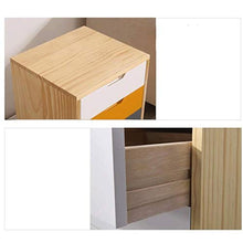 TXXM fabbricazione Cassettiera Cassettiera Cassettiera Camera da letto Armadio piccolo armadietto di produzione in legno massello Vernice ecologica (colore : multicolore)
