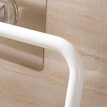 BALLYE Portasciugamani Aspirazione Portasciugamani per Bagno a Parete ABS per Doccia Utensili da Cucina 12,2 18 cm