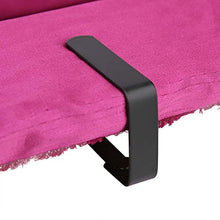 Gojiny - Clip per tovaglia in acciaio INOX, 4 pezzi, misura grande, 5 x 4 cm, colore: Nero