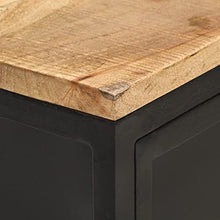 vidaXL Credenza 60x35x78 cm in Legno Massello di Mango Grezzo