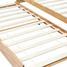 BIGTO - Divano letto estraibile, struttura in legno di pino massello, per la casa, 90 x 200 cm, marrone chiaro
