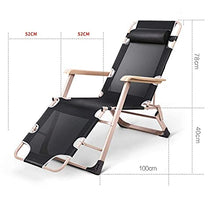 YYhkeby Pieghevole Sun Lounger Chair Zero Gravity Sedia reclinabile, con Cuscino Sedie per sedie reclinabili da Interno Regolabili Jialele