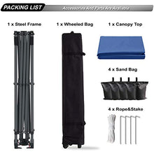 Abccanopy Tenda parasole, gazebo, da esterno, facile elevamento,10x10 serie blocco centrale