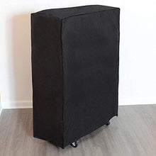 Fdit Copertura Protettiva Antipolvere per Letto Pieghevole Portatile Copertura Antipolvere per Tennis da Tavolo e Biliardo all'aperto per Interni Uso Nero(85 * 33 * 107cm)