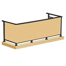 SPRINGOS - Protezione da sguardi indiscreti per balcone, 1 x 5 m, colore: Grigio