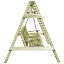 Tidyard Dondolo da Giardino Legno di Pino Impregnato FSC 215x171x180 cm