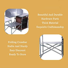 Tavolo da Cucina Mobile Pieghevole, Tavolo da Picnic All'aperto Tavolo in Lega di Alluminio Scaffale Portatile Multifunzionale in Alluminio A Doppio Strato, Carico Orso 30 kg / 66 Libbre