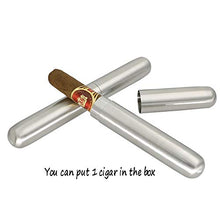 YYYUR Acciaio Inossidabile Cigar Box, Semplice ed Elegante Portatile Tubo Piccolo Sigaro Bagagli, 1 Sigaro, Viaggio di Lavoro Bar Cigar Humidor, (Un Insieme di Tre)