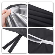 HOCOSY Coperture per Mobili da Giardino, 200 x 160 x 70 cm, Protezioni UV impermeabili, Coperture per Giardino Rettangolari, Copertura per Tavolo da Esterno Tessuto, Tissu Oxford-Noir