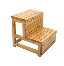 Sgabelli da bar Sedia da pranzo Poltrone Sgabello con scala in legno massello Sgabello multifunzionale Poggiapiedi / Scarpe per il cambio Sedie pieghevoli Sgabello da bagno con 2/3 gradini (Color