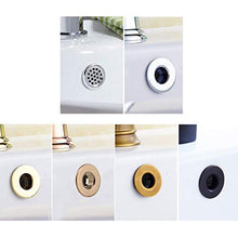 Dynamovolition Galvanotecnica Design in plastica Lavabo per lavabo Anello di sfioro Inserto Rotondo da Sei Piedi Tappo con Foro Cromato