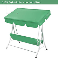 Nicoone - Set di coprisedili per altalena universale, impermeabile, con copertura per altalena a 3 posti, colore: Verde