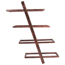 Portabottiglie da parete, portabottiglie, portabottiglie da vino Portabottiglie antiruggine durevole Facile(Inclined wine rack 4 bottles of bronze)