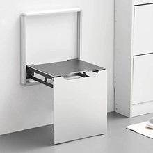 NA Sgabello da Parati Che Cambia Scarpa a Muro Sgabello Implicito Telescopico Implicit Sgabello da Scarpa per l'ingresso Domestico Corridoio Bagno Pieghevole da Bagno Sedia (Color : Aluminum Alloy)