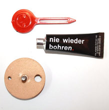 Tesa NIE Wieder bohren LU400 - Gancio portasciugamani Cromato Luup, 3,3 x 3 x 3,3 cm, Accessori di Fissaggio Inclusi