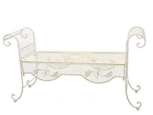 Nostalgia Panca da Giardino 134 Centimetri mobili da Giardino panchina di Ferro