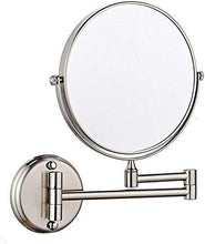 HGXC Specchio da Parete Girevole bilaterale da 8 Pollici, Specchio da Trucco cosmetico da Barba Pieghevole Estensibile con ingrandimento 3X