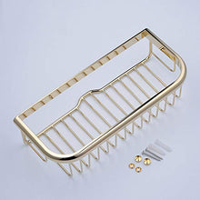 SWNN Bathroom Shelves Mensola da Bagno in Rame, Stile Europeo E Americano, Cesto Quadrato, Minimalista, Moderno, Hardware, Ripiano da Bagno, Scaffale da Bagno 300 * 135 * 75mm