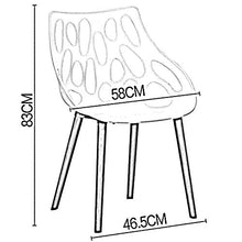 WFF Sedia da Ufficio Sedia Modern Simplicity Easy Assembly Hollow Design Seduta in Legno massello Sedia da Ufficio Ristorante Arredo Bar