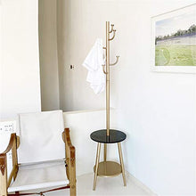 JIAO PAI creatività Coat Rack, semplicità Multifunzione Bagagli Tavolino Ingresso Pacchetto Key Water Abbigliamento Coppa Rack Soggiorno Ufficio (Color : Black, Size : 175 * 40CM)