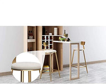 SYLOZ Nordic Ferro Battuto Bar sgabelli da Bar Sedia di caffè d'oro Sgabello Alto Gastronomia Reception Chair Casa Sgabello (Color : Sitting Height73)