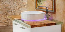 Lavabo illuminato con LED, comando vocale tramite Alexa, telecomando