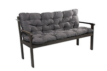 Meerweh Mare WEH Cuscino con Schienale per Panca ca. 150 x 98 x 10 cm, Grigio, 20061