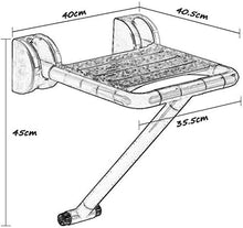 Sedia da bagno pieghevole sgabello da bagno sedile doccia sgabello da parete Anziani WC sgabello da bagno appeso a parete sgabello di sicurezza