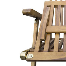 Trueshopping Lettino Prendisole da Giardino Reclinabile - Sedia per Esterno Pieghevole in Legno Massello di Teak con Poggiapiedi Sbaloritiva tonalità Dorata Ideale per Giardino, Patio e Bordo Piscina