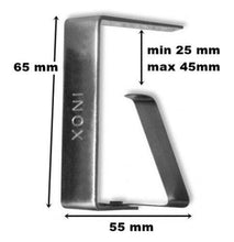 G Set 4 FERMATOVAGLIA GIGANTI in Acciaio Inox Ferma TOVAGLIA