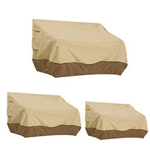 l'Uomo Dio tavola orientabile Amaca mobili parapolvere Protezione UV Impermeabile Esterno Terrazza parzialmente nuvoloso Sedia da Giardino soffitto,caffè e Nero,Piccolo