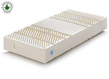 Marcapiuma, Materasso Singolo Lattice 80x190 alto 20 cm , SEVENLIFE 20 , Rigidità H2 Medio 7 zone 100% Lattice Ergonomico ,Rivestimento Silver sfoderabile Antiacaro Traspirante 100% Made in Italy