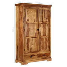 vidaXL Credenza Madia Armadietto Mobile Consolle Mobiletto Dispensa Vetrina Arredo Soggiorno Armadio Arredamento Legno Massello di Sheesham