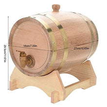 GOTOTOP 5L/10L Botte di Vino Dispenser,Vino Barile Oak Barrel con Rubinetto,Barile per Barile di Legno per archiviazione o Aging Wine (5L)