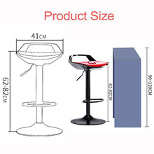 Poltrone Nubao Moderno Bar Sedia Alta Sgabello Girevole Ascensore, ABS Sedile, Cafe, Ricevimento, Bianco, Chassis41cm (Color : Black, Size : Chassis38.5cm)