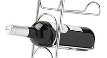 Pisa® portabottiglie da appoggio – 4 Bottle Storage – Supporto in metallo contiene 4 bottiglie – Finitura cromata – Torre verticale Slimline design|also può contenere bottiglie di champagne prosecco