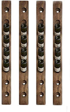 DZX Portabottiglie per Vino in Legno massello a Parete Portabottiglie per Vino Rosso Portabottiglie per Vino Creativo Portabottiglie per Vino (Dimensioni: 129 * 51cm) ， Espositore per Vino Rust