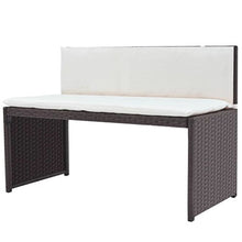 Tidyard Set Divani da Giardino, Mobili da Esterno 12 pz in Polirattan Modulare Marrone