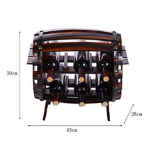 LHQ-HQ Verticale Governo del Vino Piano Wine Rack Rack Birra Calice Telaio Oak Barrel