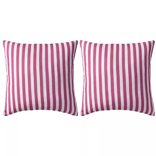vidaXL 2X Cuscini da Esterno Rosa Cuscinetti Guanciali Decorativi da Giardino