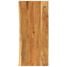 vidaXL Legno Massello di Acacia Piano per Lavabo Bagno Ripiano per Lavello Rustico Mensola per Lavandino Accessori per Bagno 140x55x3,8 cm