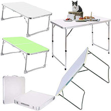 Tavolo da campeggio Tavolo pieghevole da 80 cm Tavolo Pieghevole da esterno Pieghevole Bbq Tabella Bish Duty Duty Alluminio Portatile Pieghevole Campeggio Picnic Field Field Cucina BBQ Tavolo-bianco T